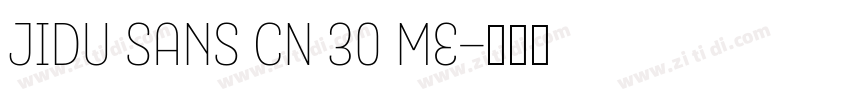 JIDU Sans CN 30 Me字体转换